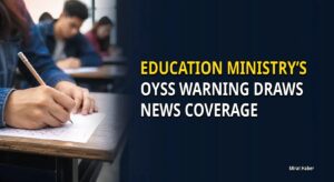 Education Ministry’s OYSS warning draws news coverage