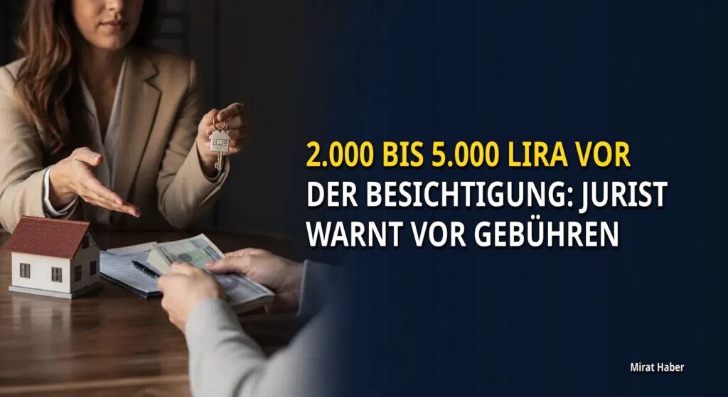 2.000 bis 5.000 Lira vor der Besichtigung: Jurist warnt vor Gebühren