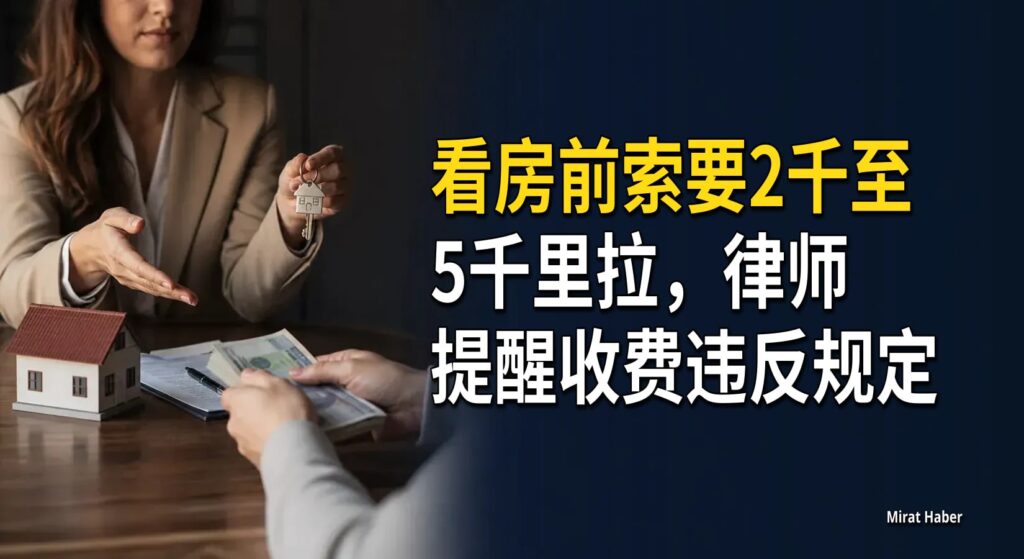 看房前索要2千至5千里拉，律师提醒收费违反规定