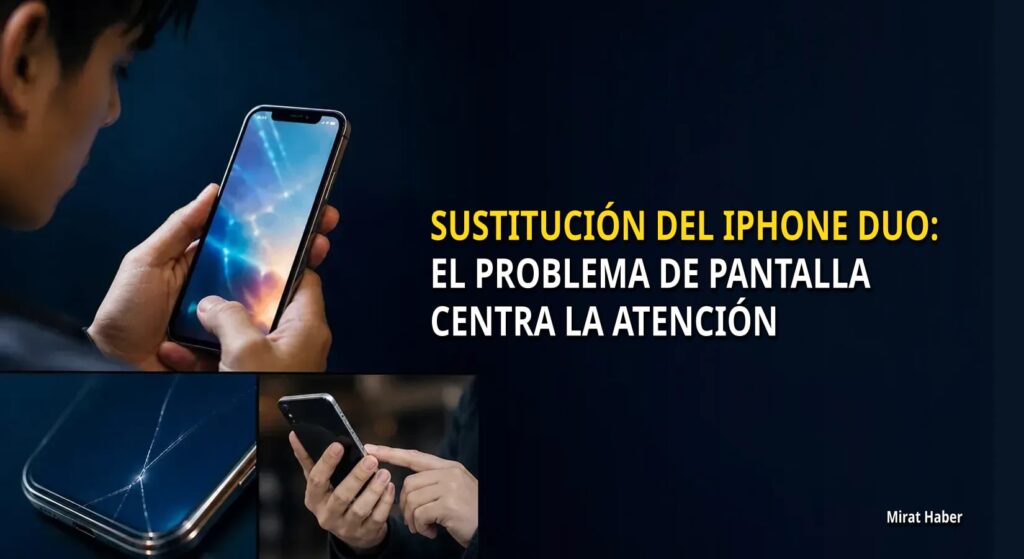 Sustitución del iPhone Duo: el problema de pantalla centra la atención