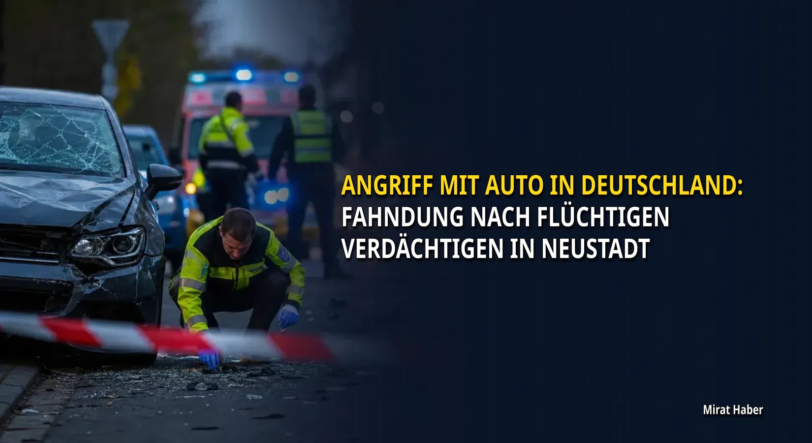 Angriff mit Auto in Deutschland: Fahndung nach flüchtigen Verdächtigen in Neustadt